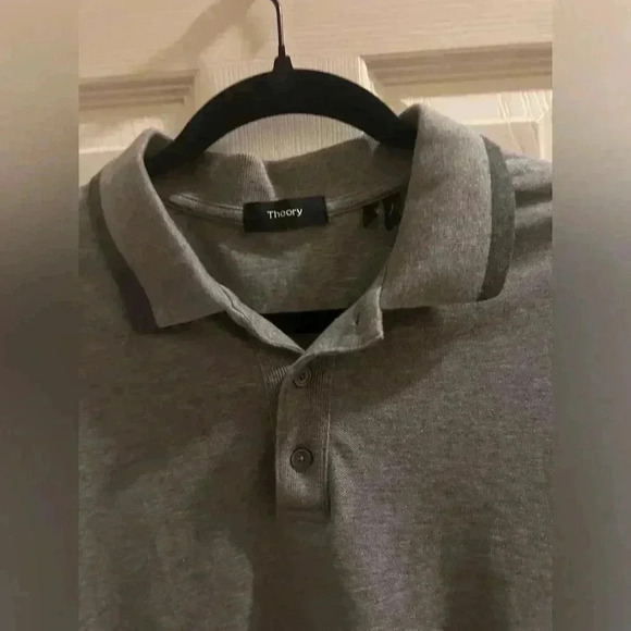 Theory Gray Polo Shirt - Picture 3 of 6